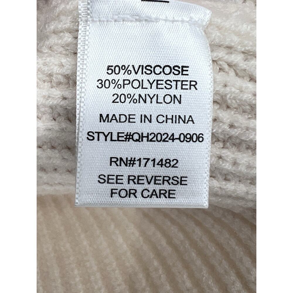 Sincerely Jules Soft Cream Crochet Sweater Tie Front Embroidered Vest Women’s XS - Picture 6 of 12
